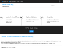 Tablet Screenshot of all-prowelding.com